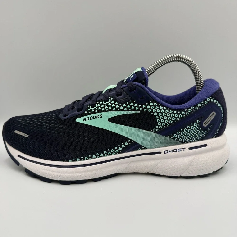 Brooks‎ Ghost 14 Blue White Running Shoes Sneakers Women's 8.5 B 1203561B446